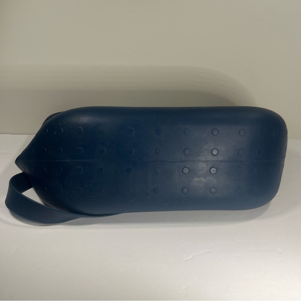 Nautical Blue Rubber Water Proof Tote Beach Bag With Anchor - Picture 7 of 9